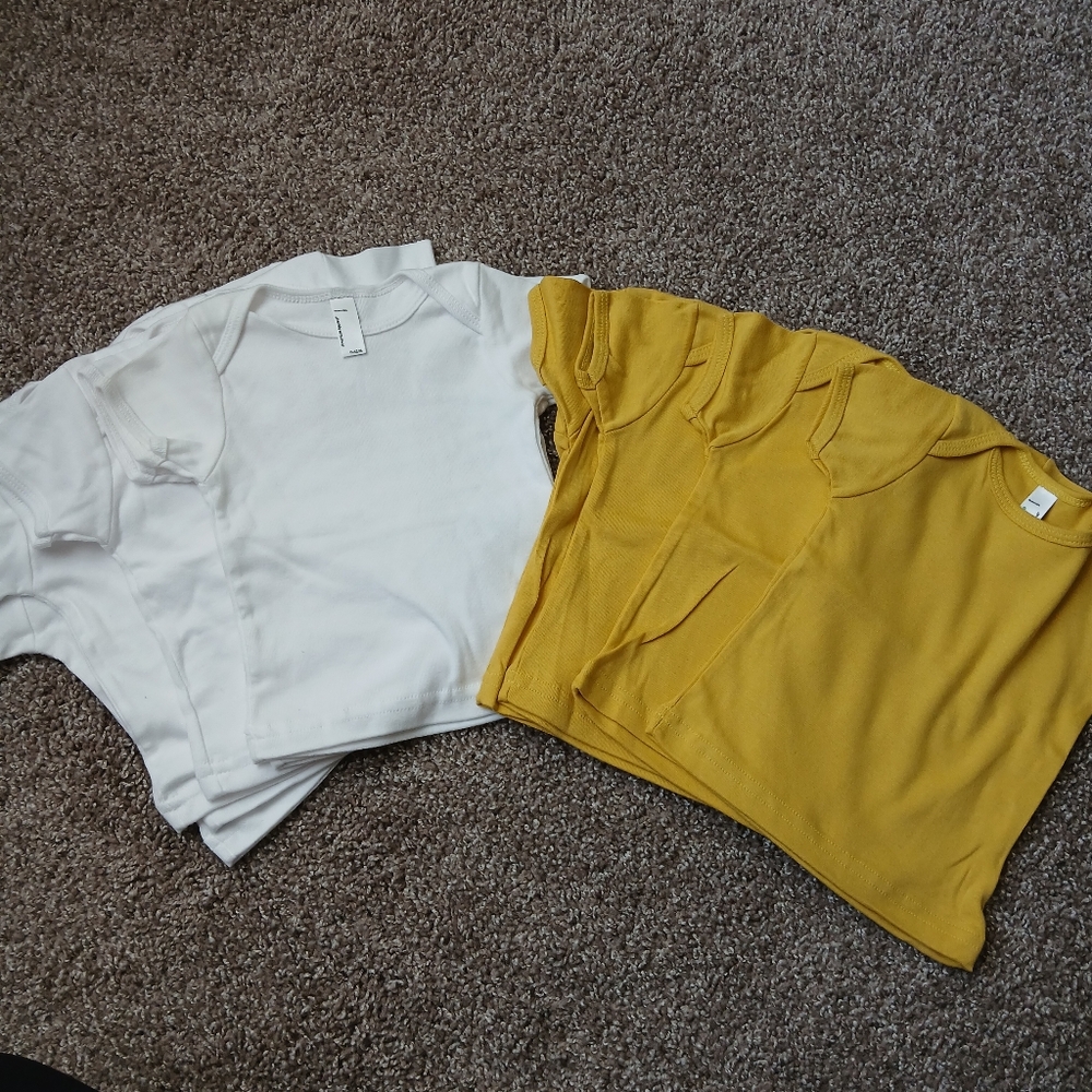American Apparel Baby Short Sleeve Shirt Bundle | Neutral Essentials | 6-12M